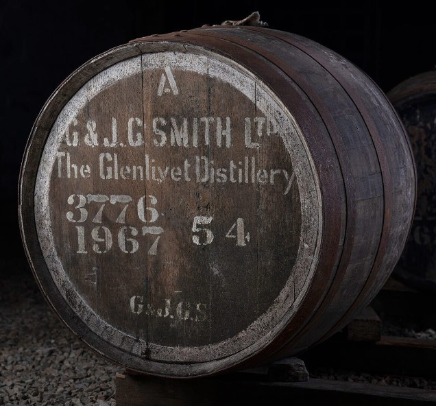 グレンリベット  Sherry Butt Cask No.CW17518-19324